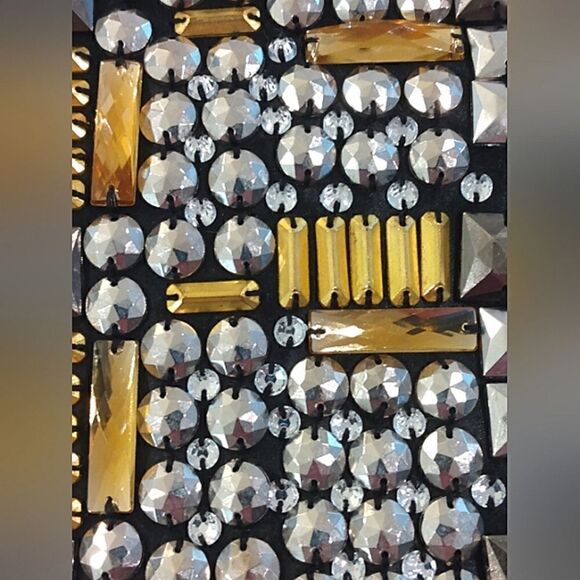 BCBGMaxazria Bead Bag Clutch Handbag Purse - Picture 4 of 10